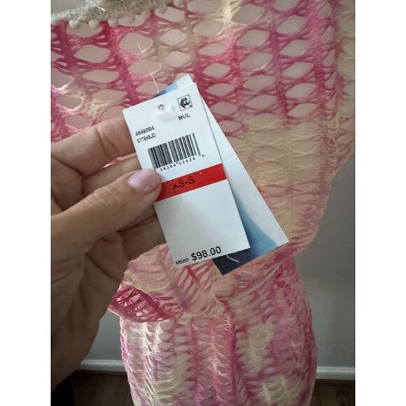 NWT Isabella Rose Pink Mesh Coverup Dress XS/S - Picture 4 of 4